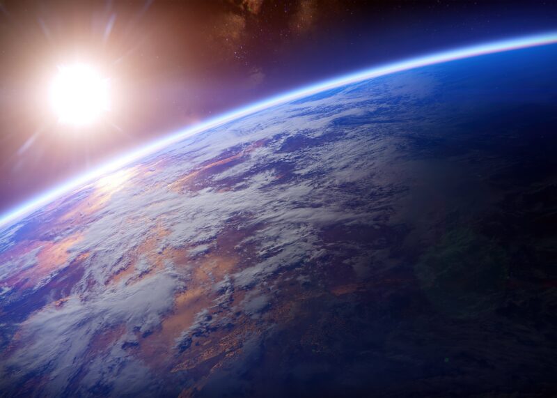 Earth's Celestial Dance 4K 5K Wallpaper