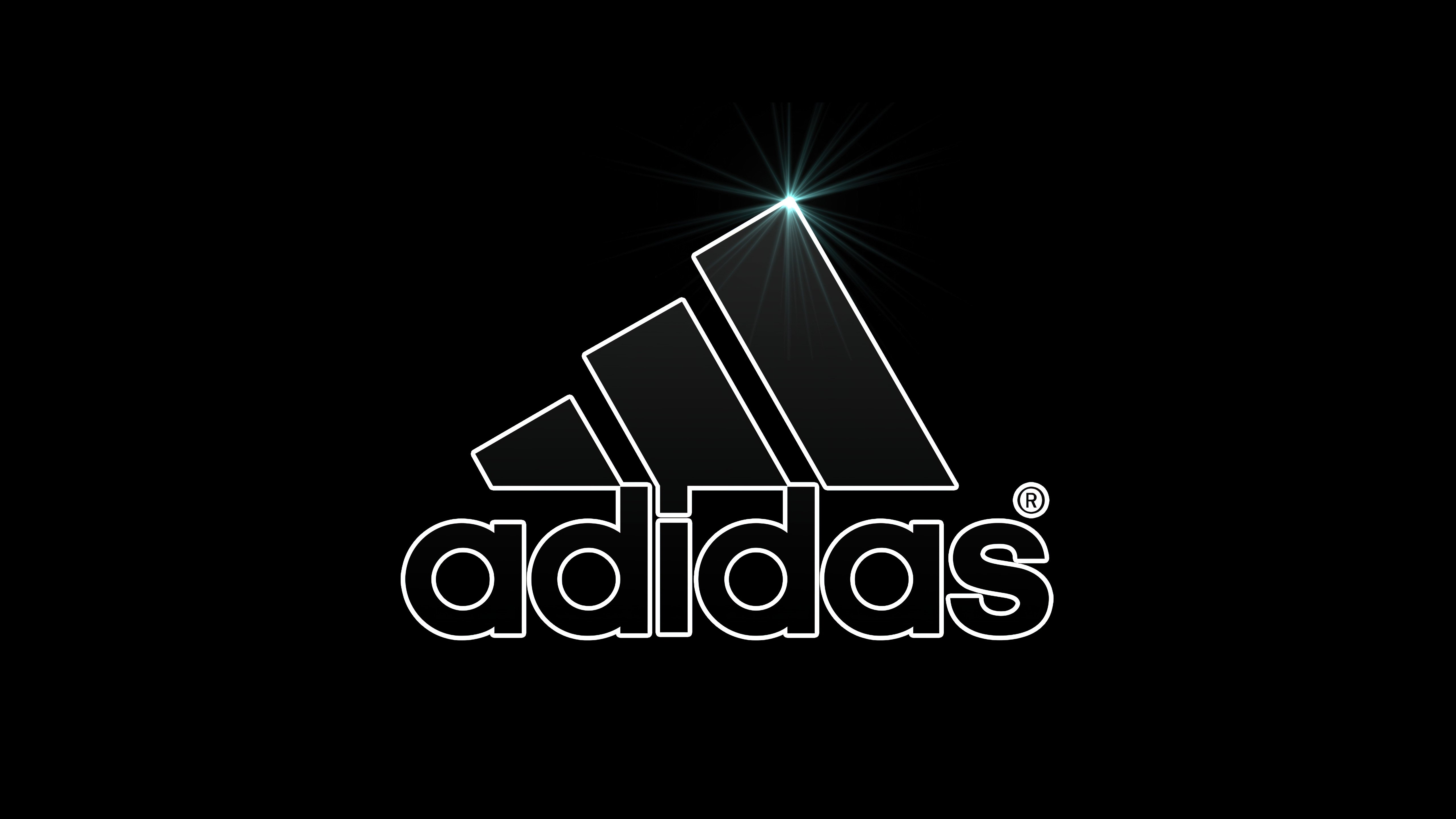 Adidas Logo: Sleek Digital Minimalism 4K 5K Wallpaper