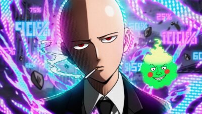 Serious Saitama: Digital Hero Breakdown 4K 5K Wallpaper