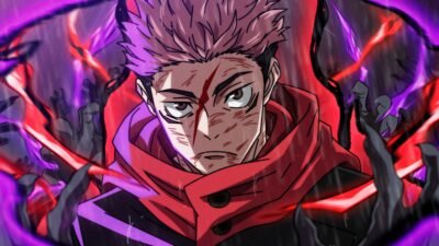 Yuji's Intense Power Surge 4K 5K Wallpaper