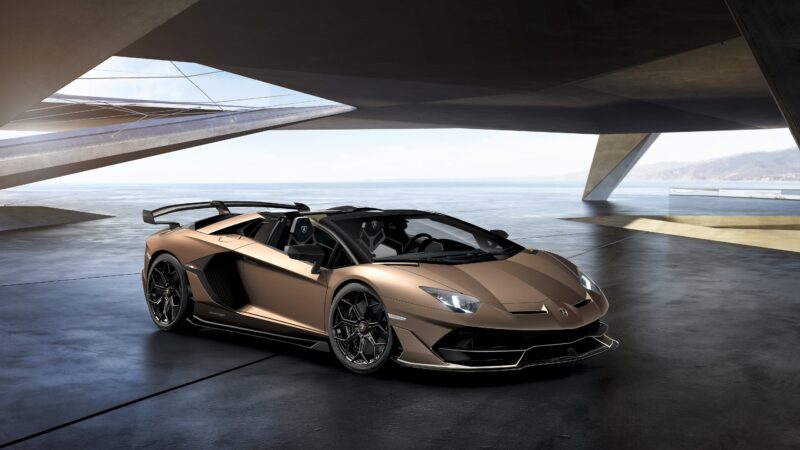 Lamborghini Aventador SVJ Roadster: Bronze Beast 4K 5K Wallpaper