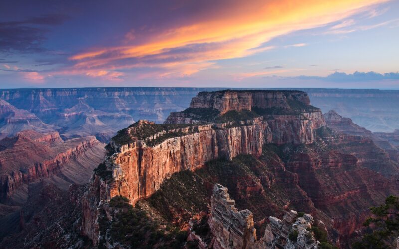 Cape Royal's Grand Canyon Sunset Majesty 4K Wallpaper
