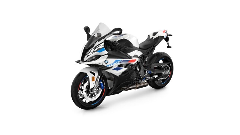 BMW S 1000 RR: Racing Precision on White 4K 5K Wallpaper