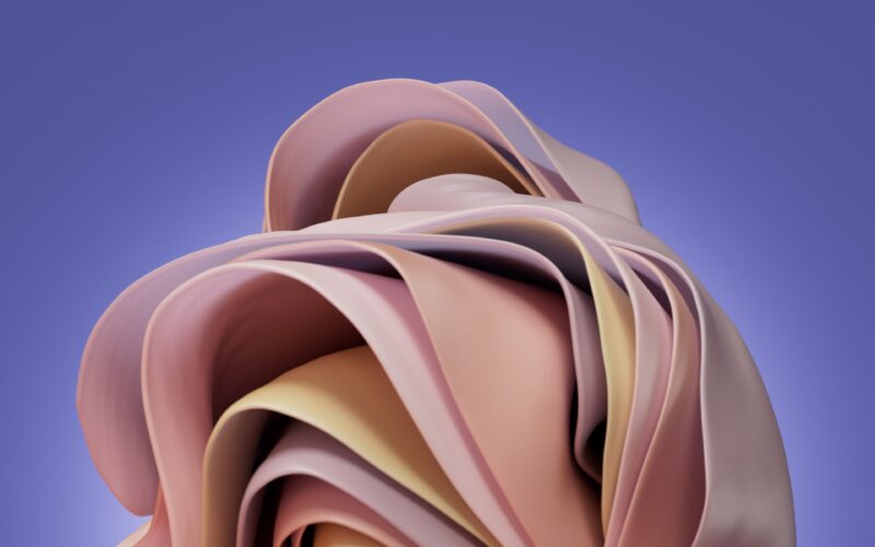 Soft Curves of Windows 11 Pink 4K Wallpaper