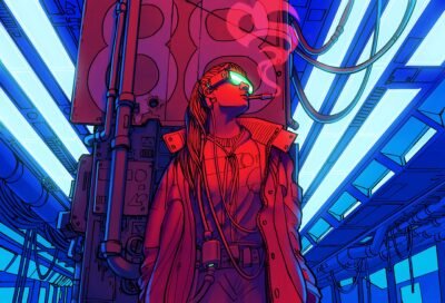 Neon Baddie: Cyberpunk Edge 4K Wallpaper