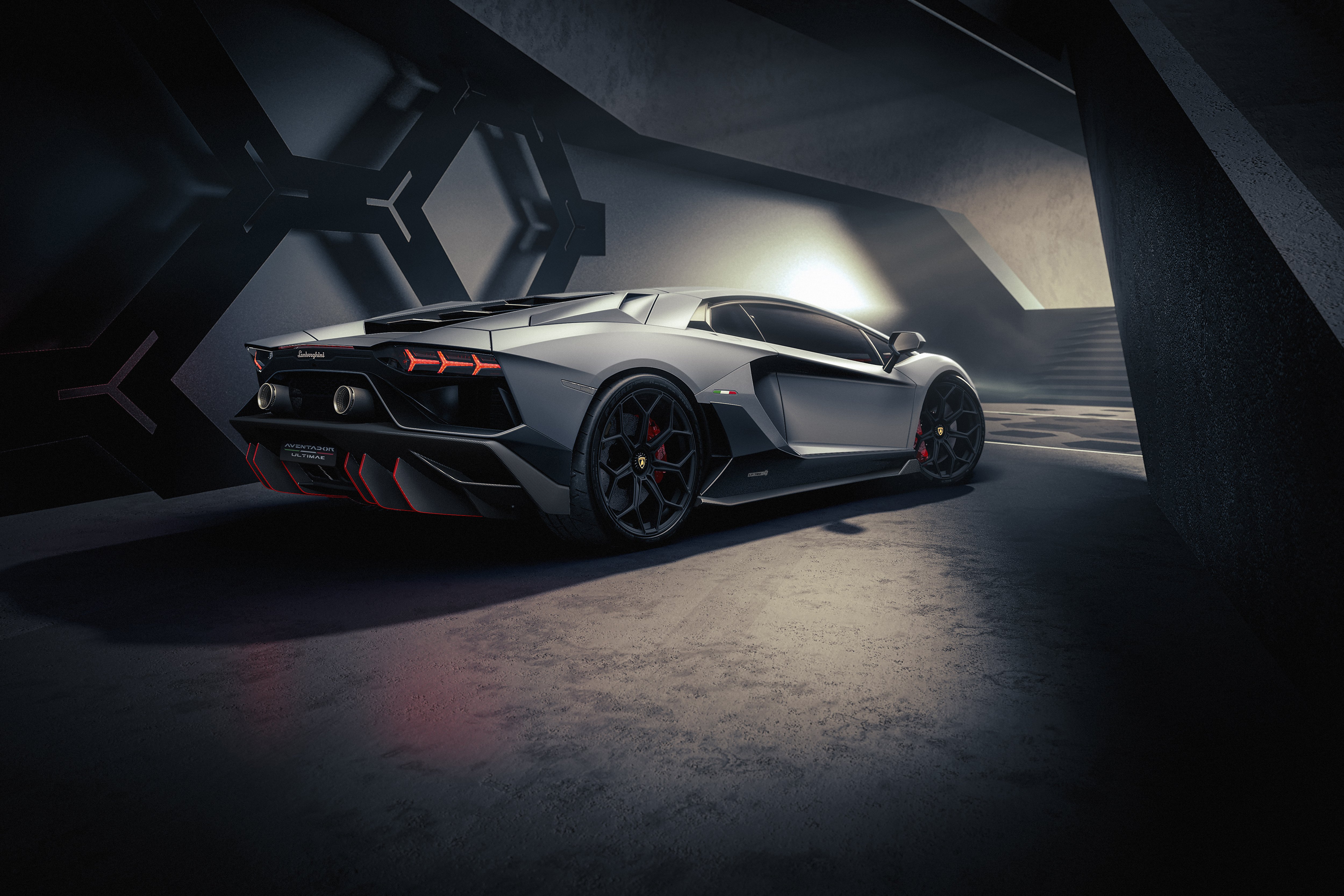 Lamborghini Aventador: Ultimate Dark Stance 4K Wallpaper