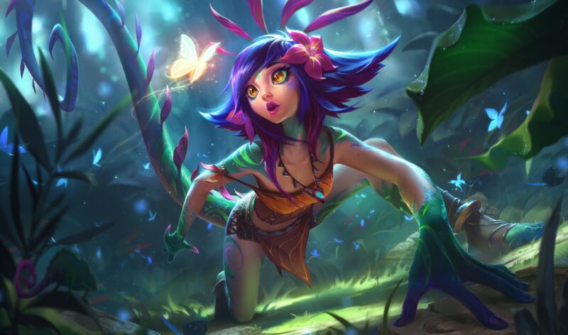 Neeko's Magical Forest Dance 4K Wallpaper