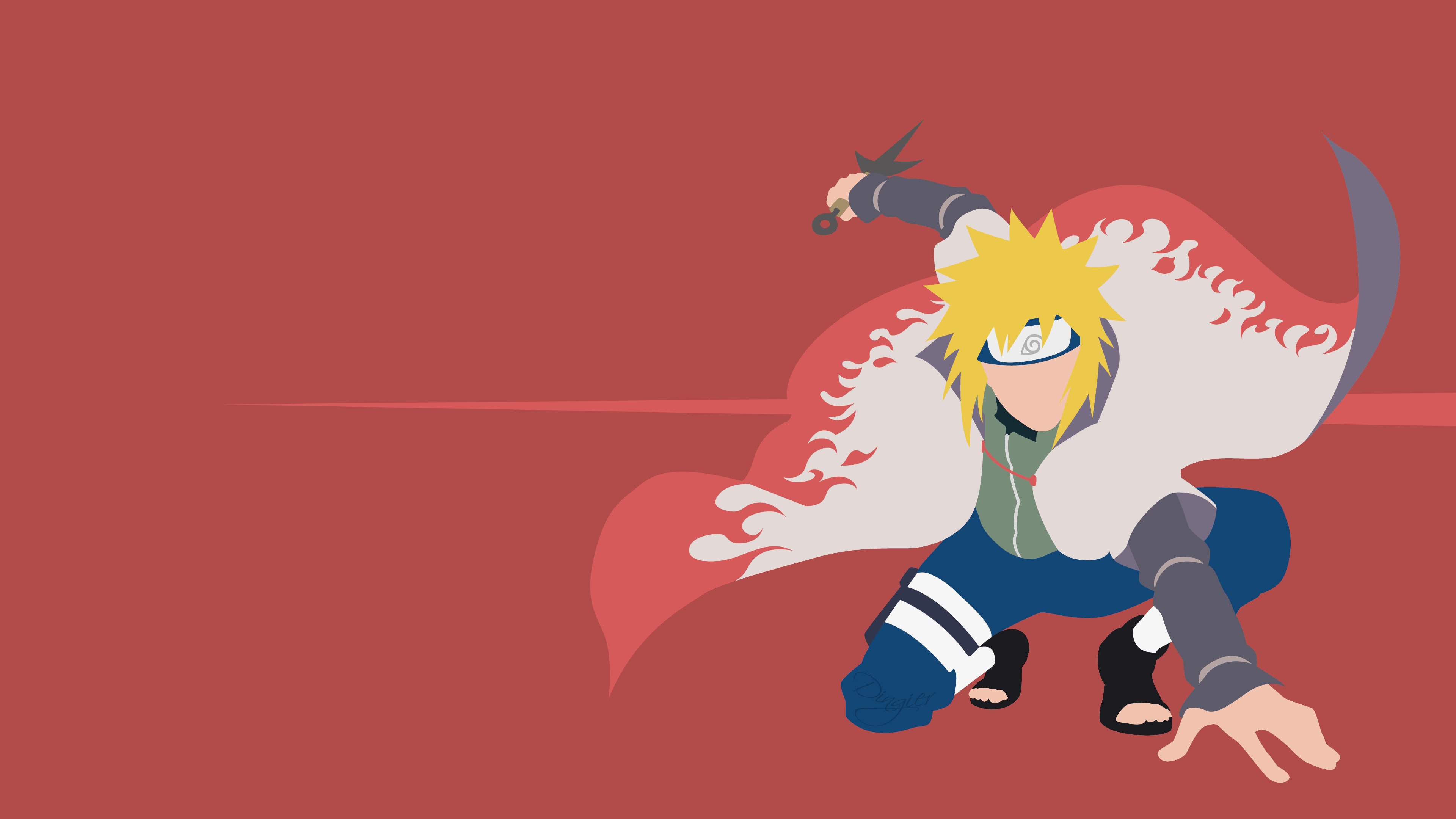 Minato: Legendary Yellow Flash 4K Wallpaper