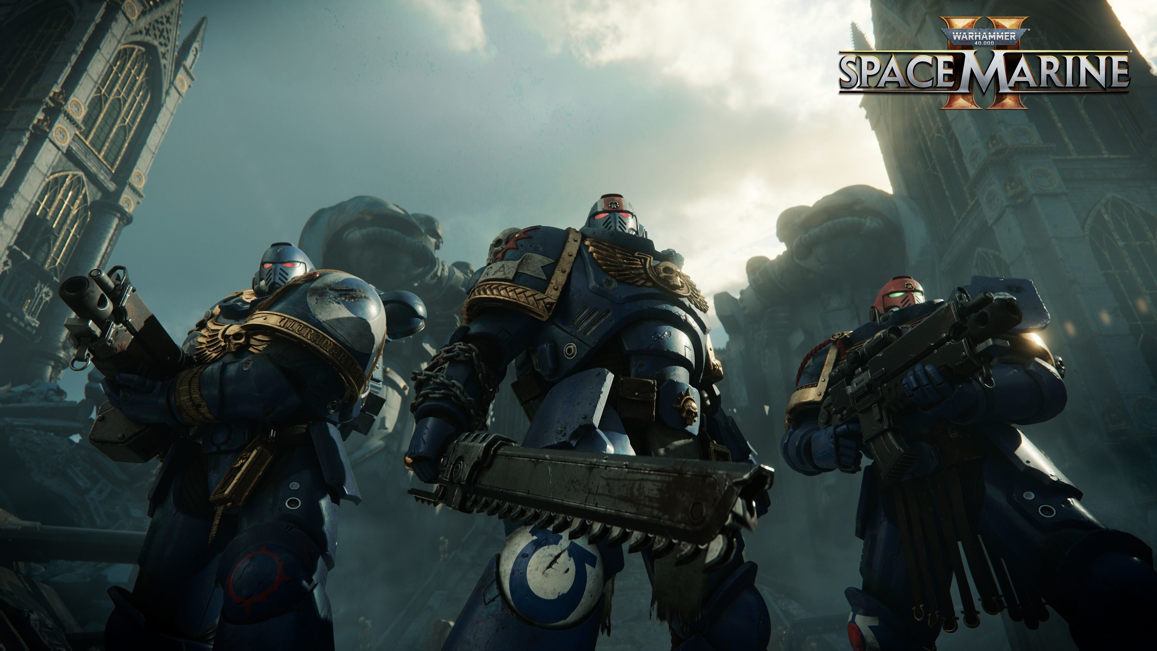 Space Marine 2: Unleash Warhammer's Epic Battle 4K Wallpaper