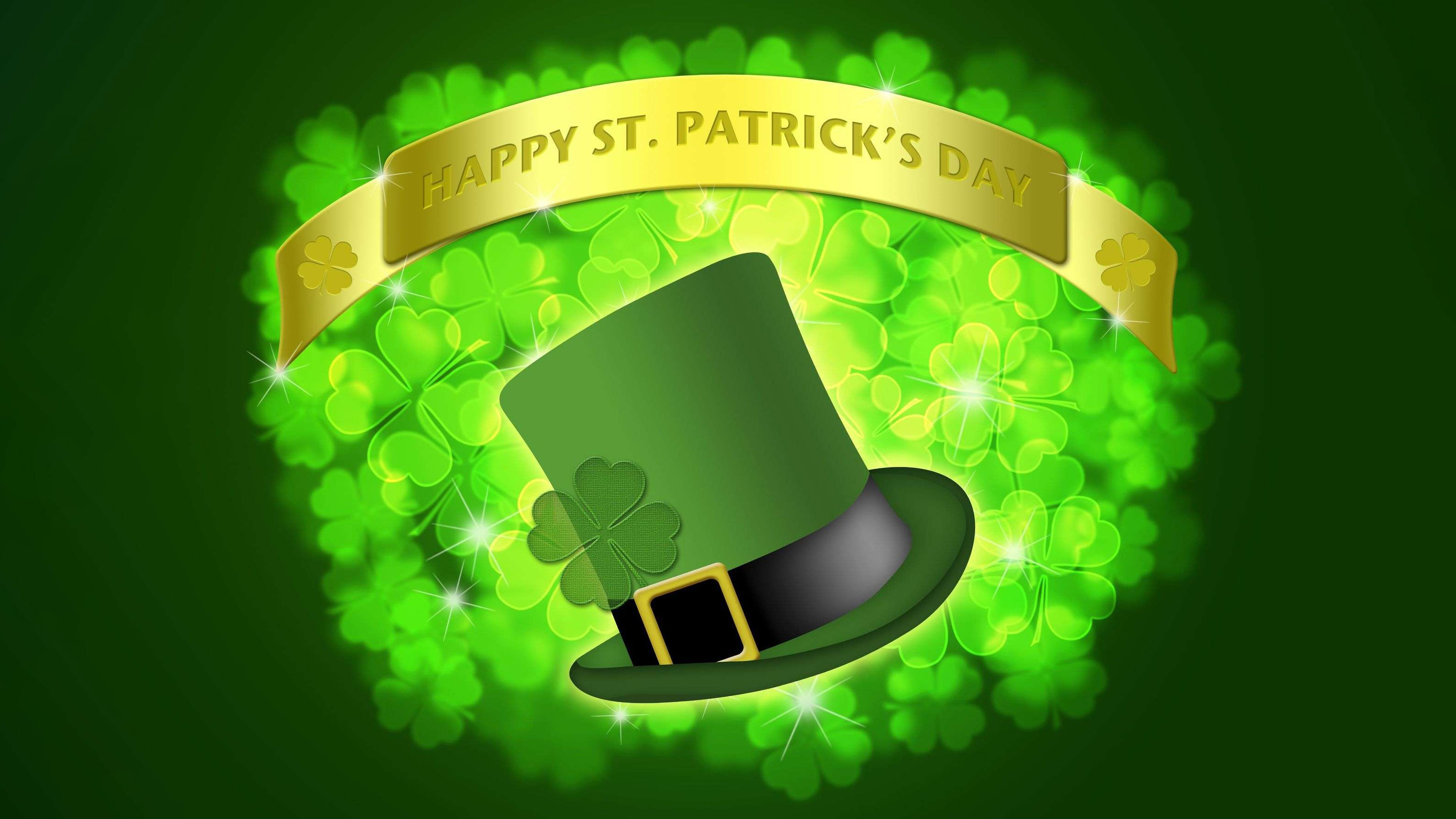 Magical St. Patrick's Day Leprechaun Cap 4K Wallpaper