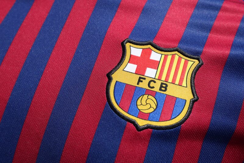 FCB Classic Home Jersey: Barça Pride 4K 5K Wallpaper