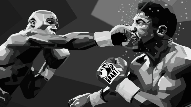 Punching Polygons: Boxing Clash 4K Wallpaper