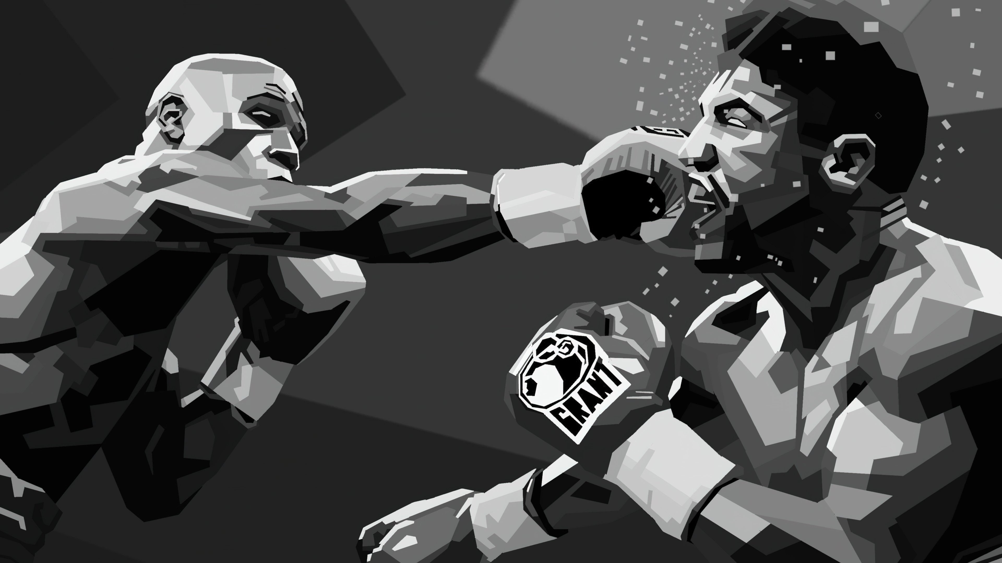 Punching Polygons: Boxing Clash 4K Wallpaper