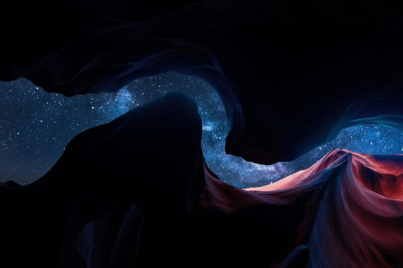 Antelope Canyon's Celestial Whispers 4K Wallpaper