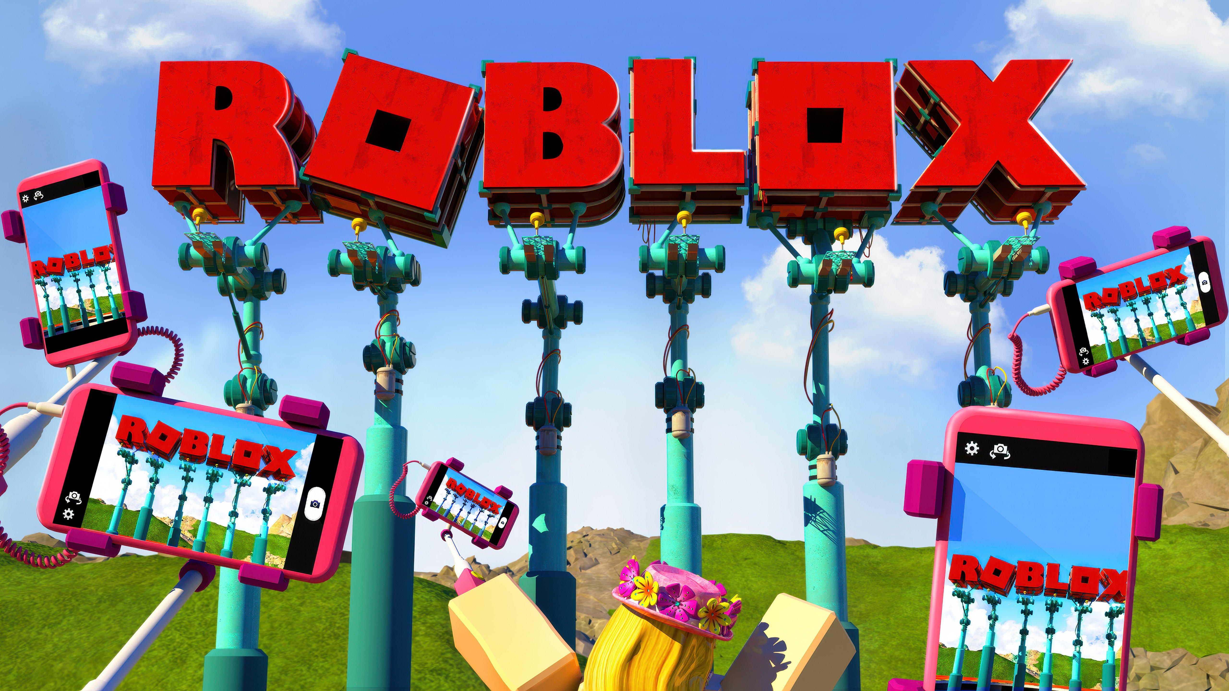 Roblox Gaming Poster: Digital Playground 4K 5K Wallpaper