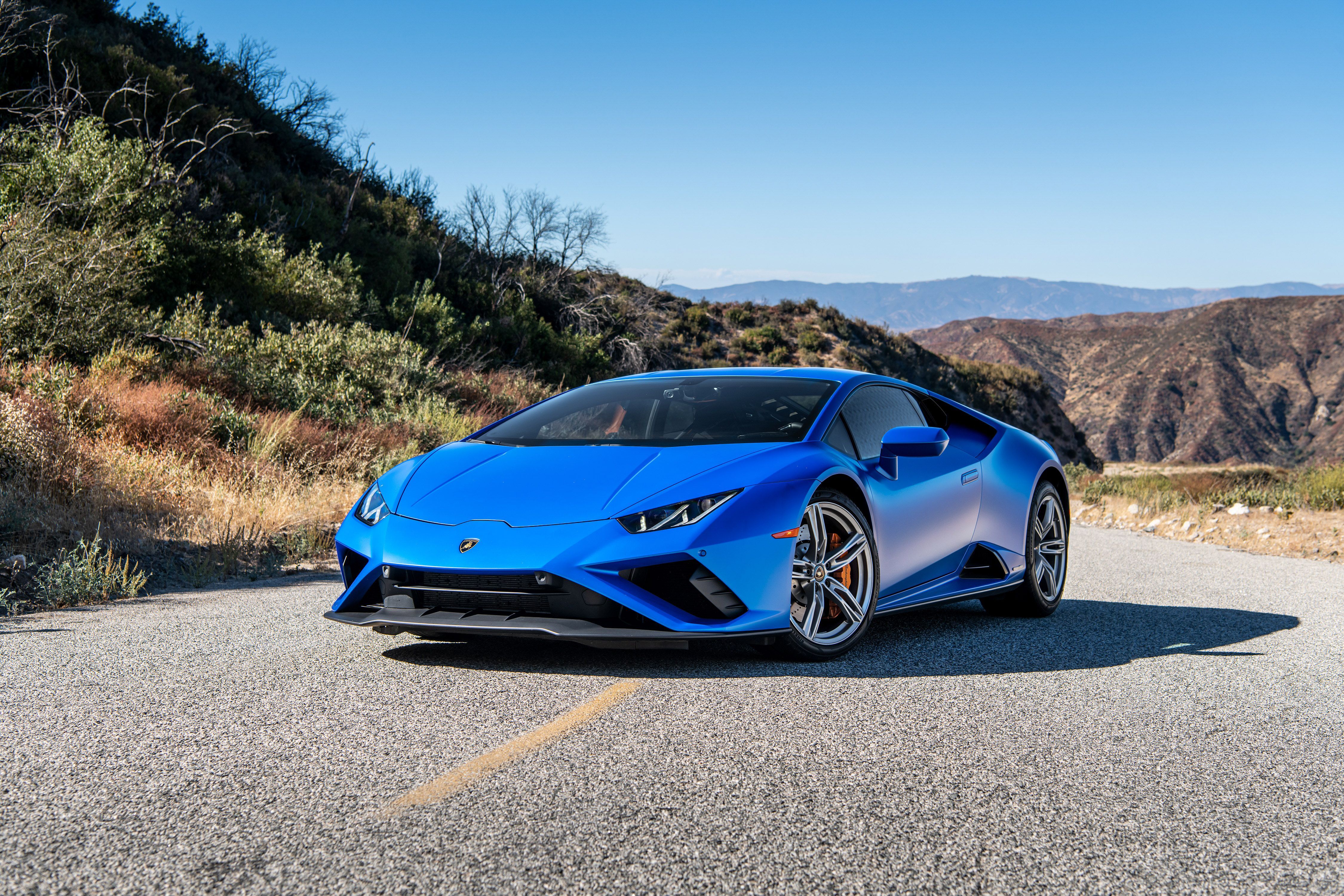 Lamborghini Huracan Evo RWD: Blue Rocket 4K Wallpaper