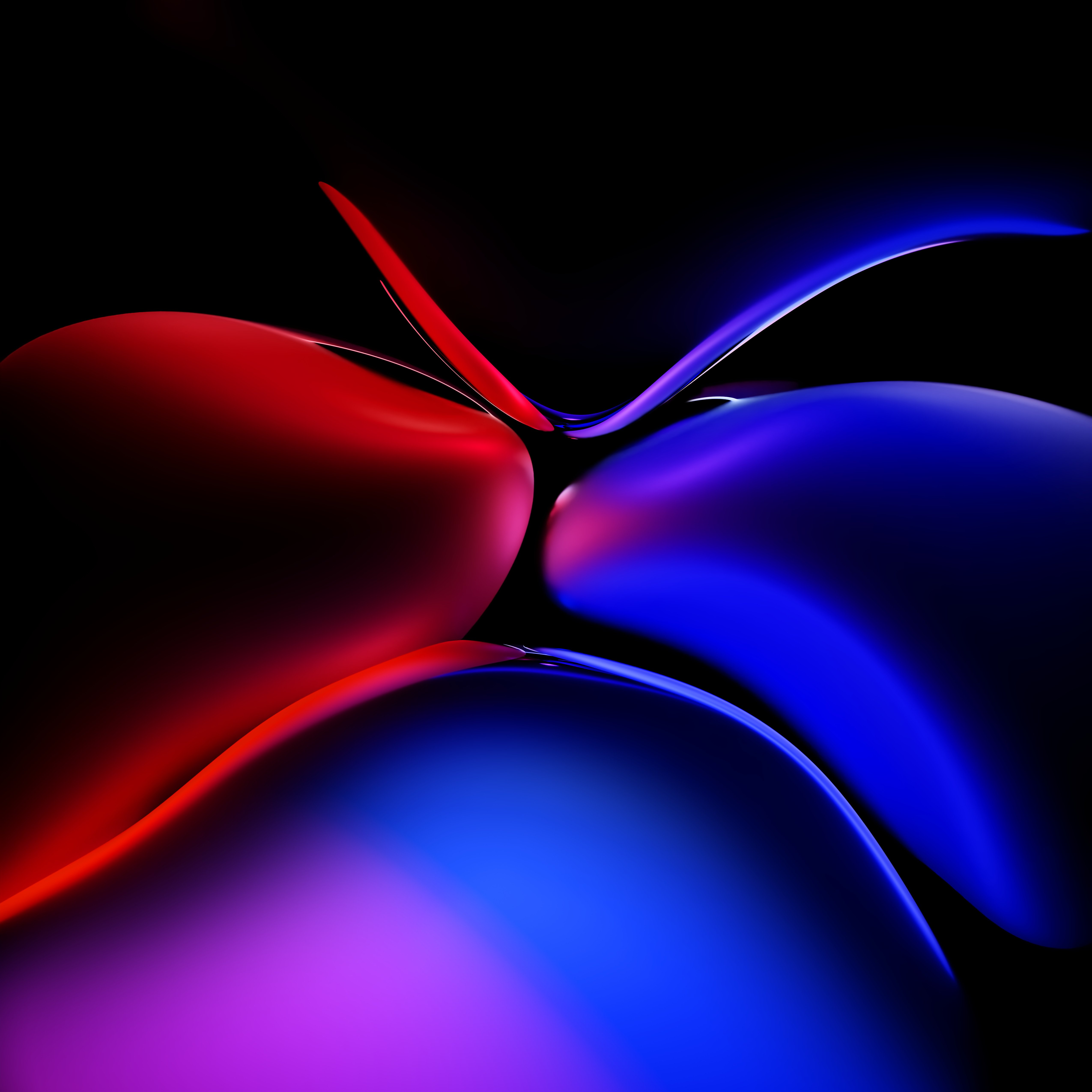 Metallic Dance: Fluid Forms in 5K 4K Wallpaper