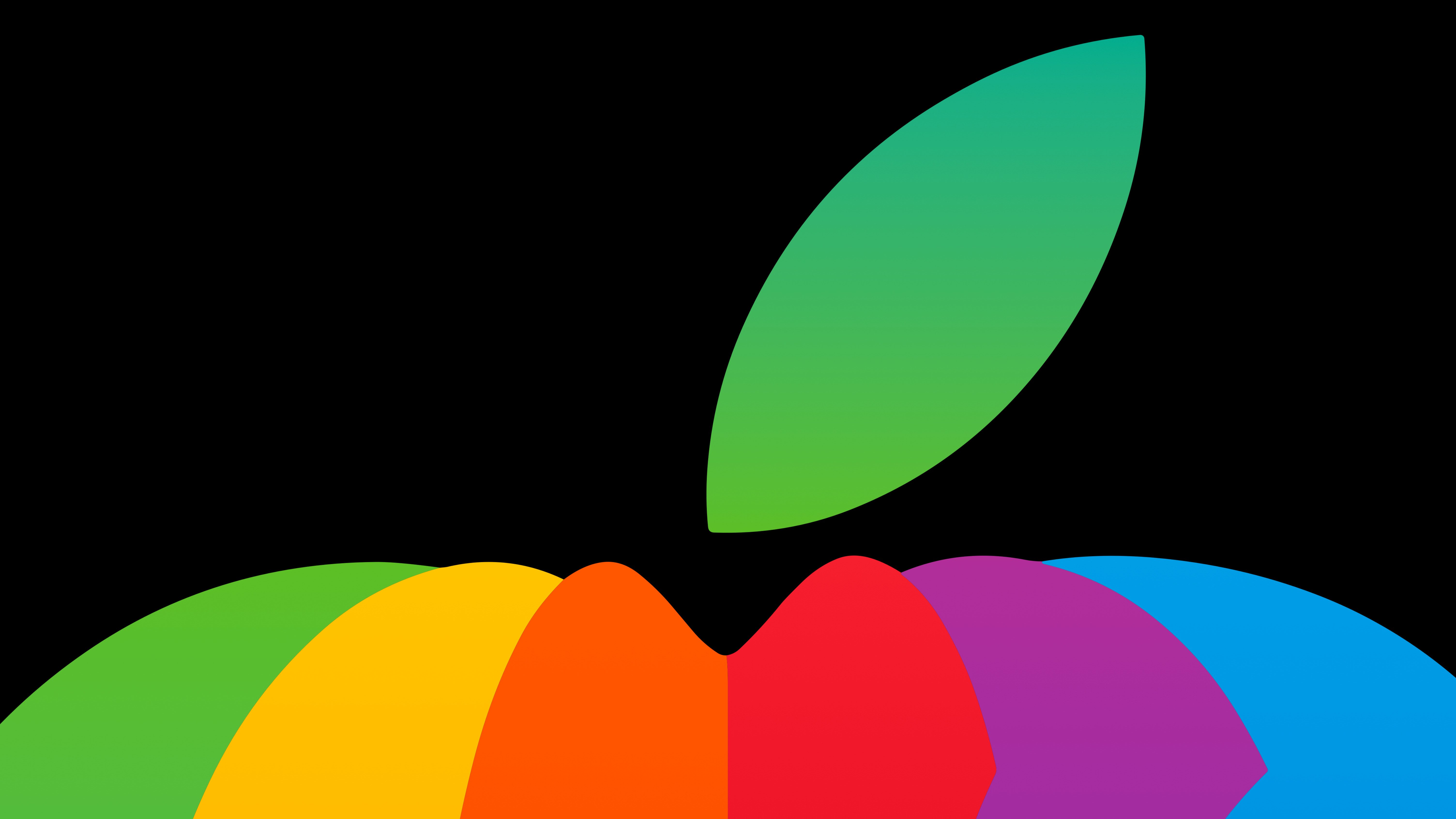 Apple Logo: Colorful Spectrum Delight 4K 5K Wallpaper