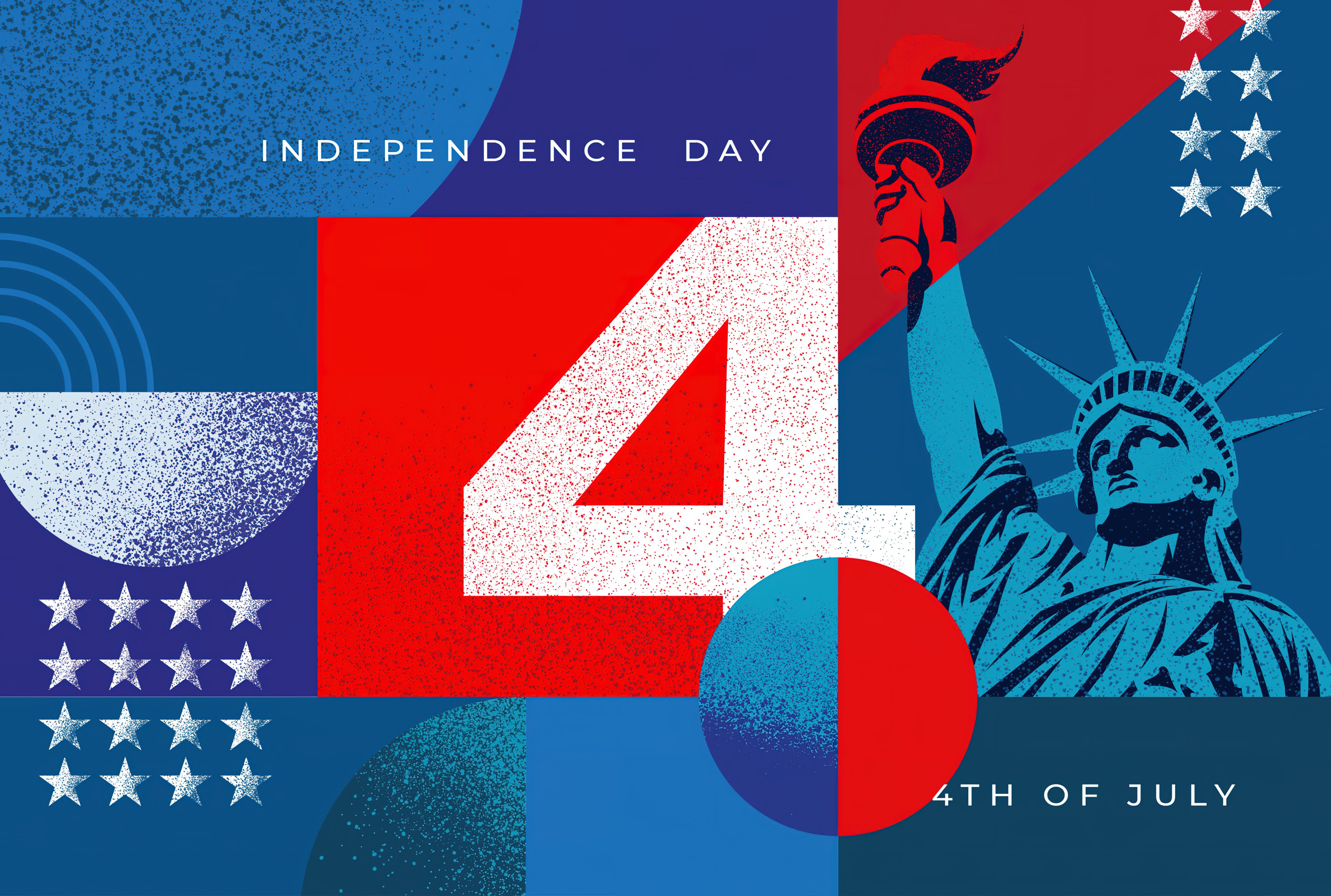 Liberty's Celebration: 4th of July Salute 4K Wallpaper