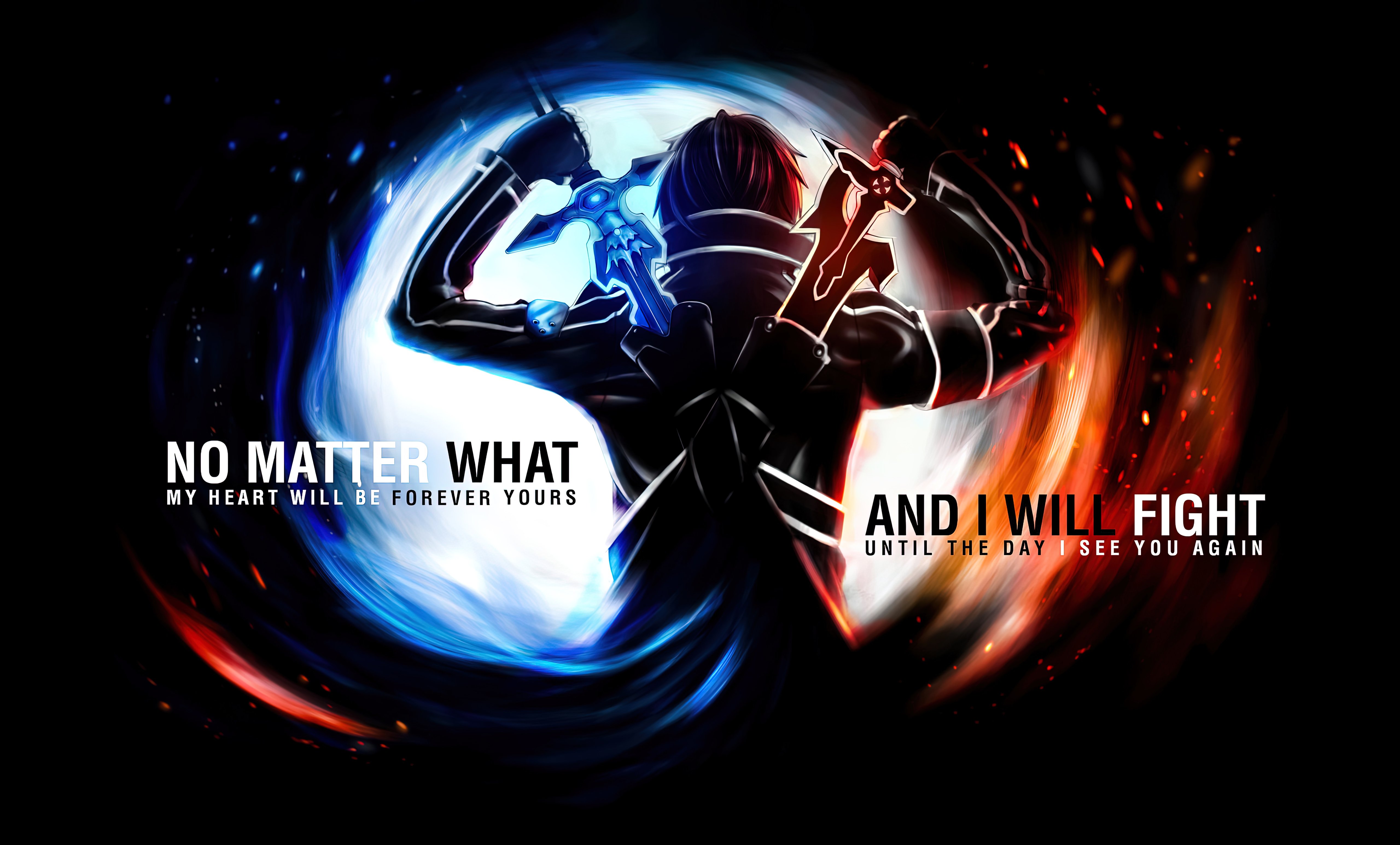 SAO: No Matter What, I Will Fight 4K 5K Wallpaper
