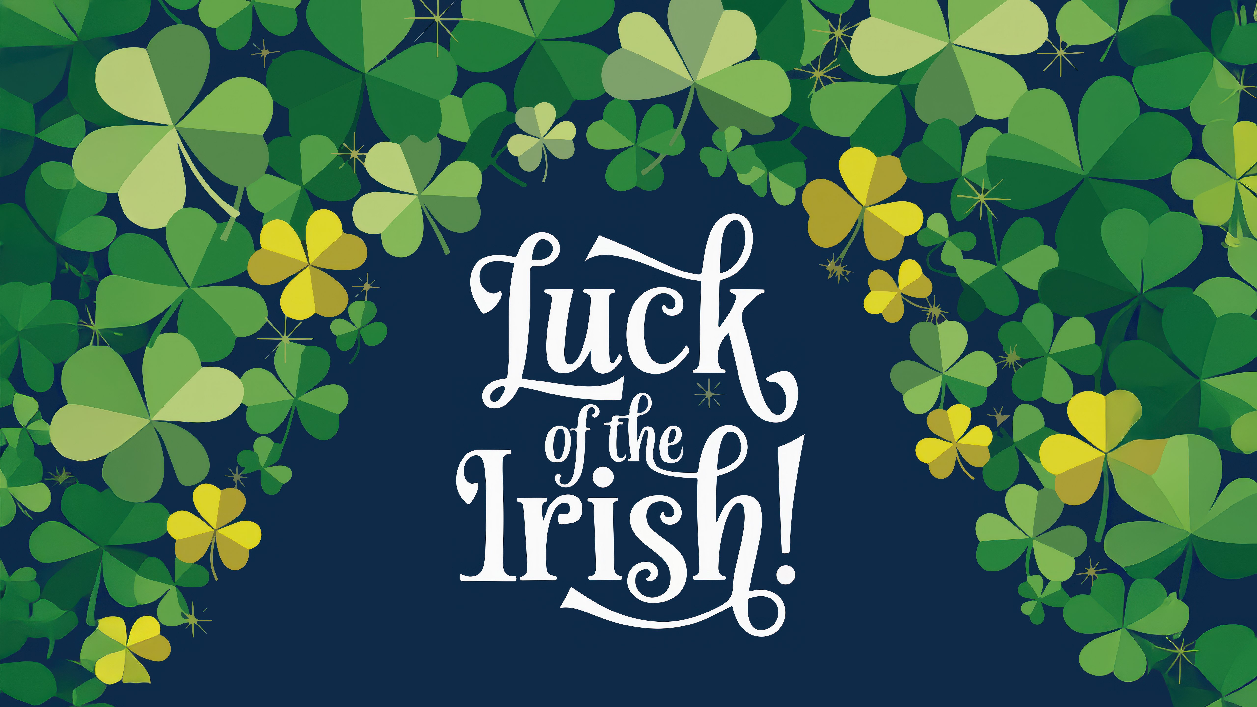 Lucky Irish Charm: St. Patrick's Day Greeting 4K 5K Wallpaper