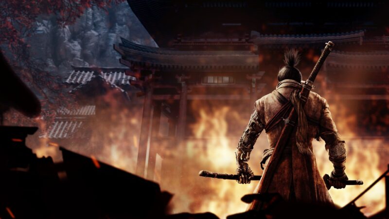 Sekiro: Epic Shadow Warrior Battle 4K Wallpaper