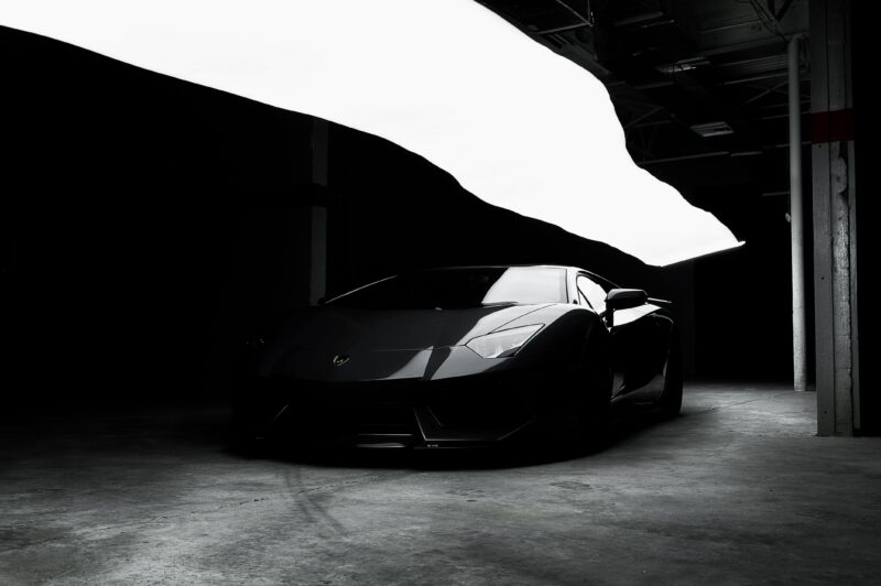 Shadows of Speed: Aventador Unleashed 4K Wallpaper