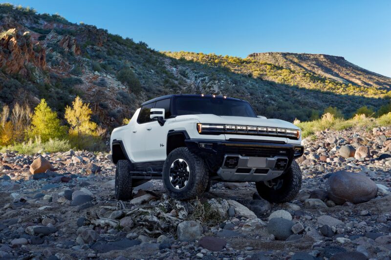 2022 GMC Hummer EV: Beast on Rocky Terrain 4K 5K Wallpaper