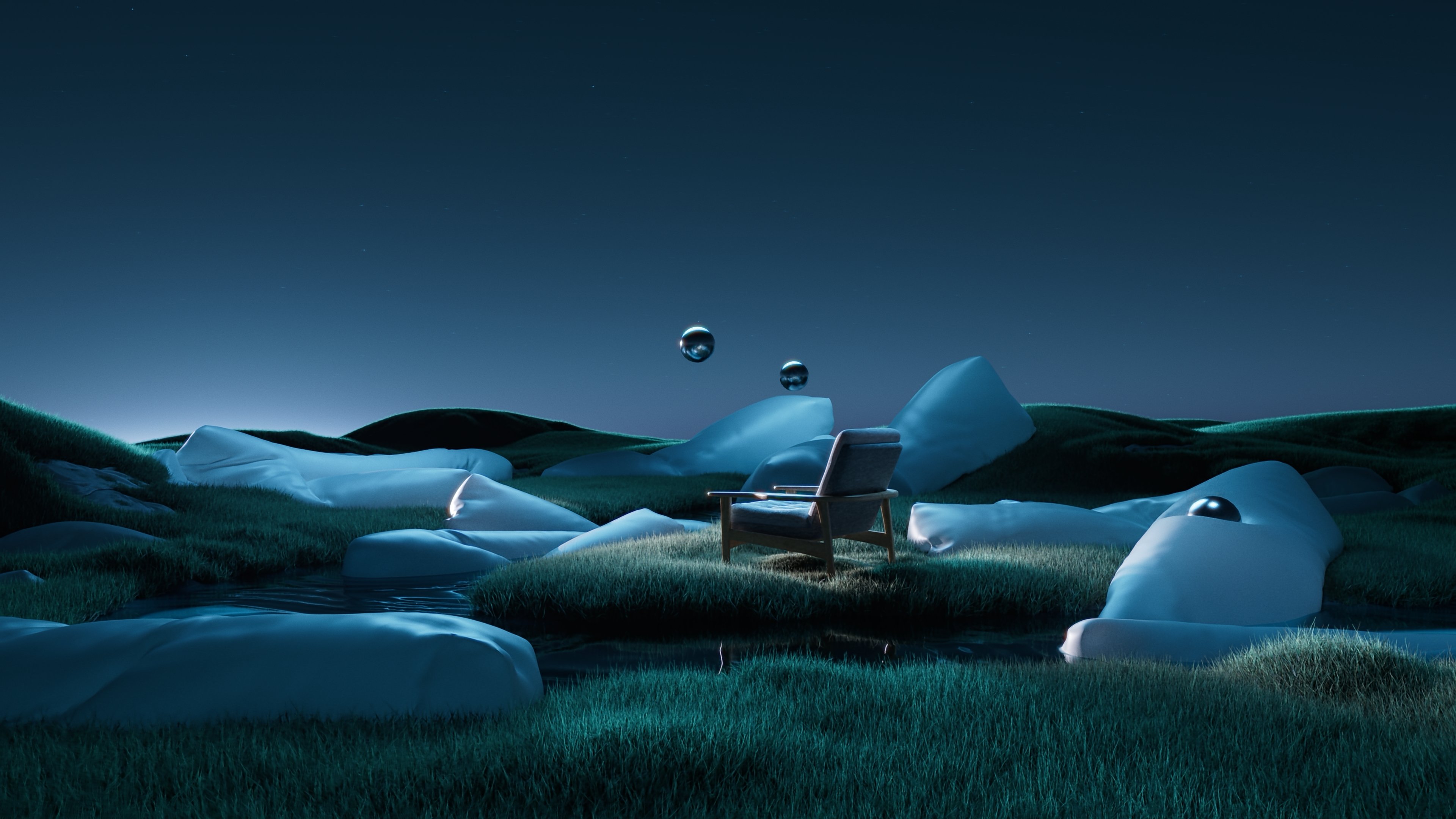 Ethereal Whispers of Midnight Solitude 4K Wallpaper