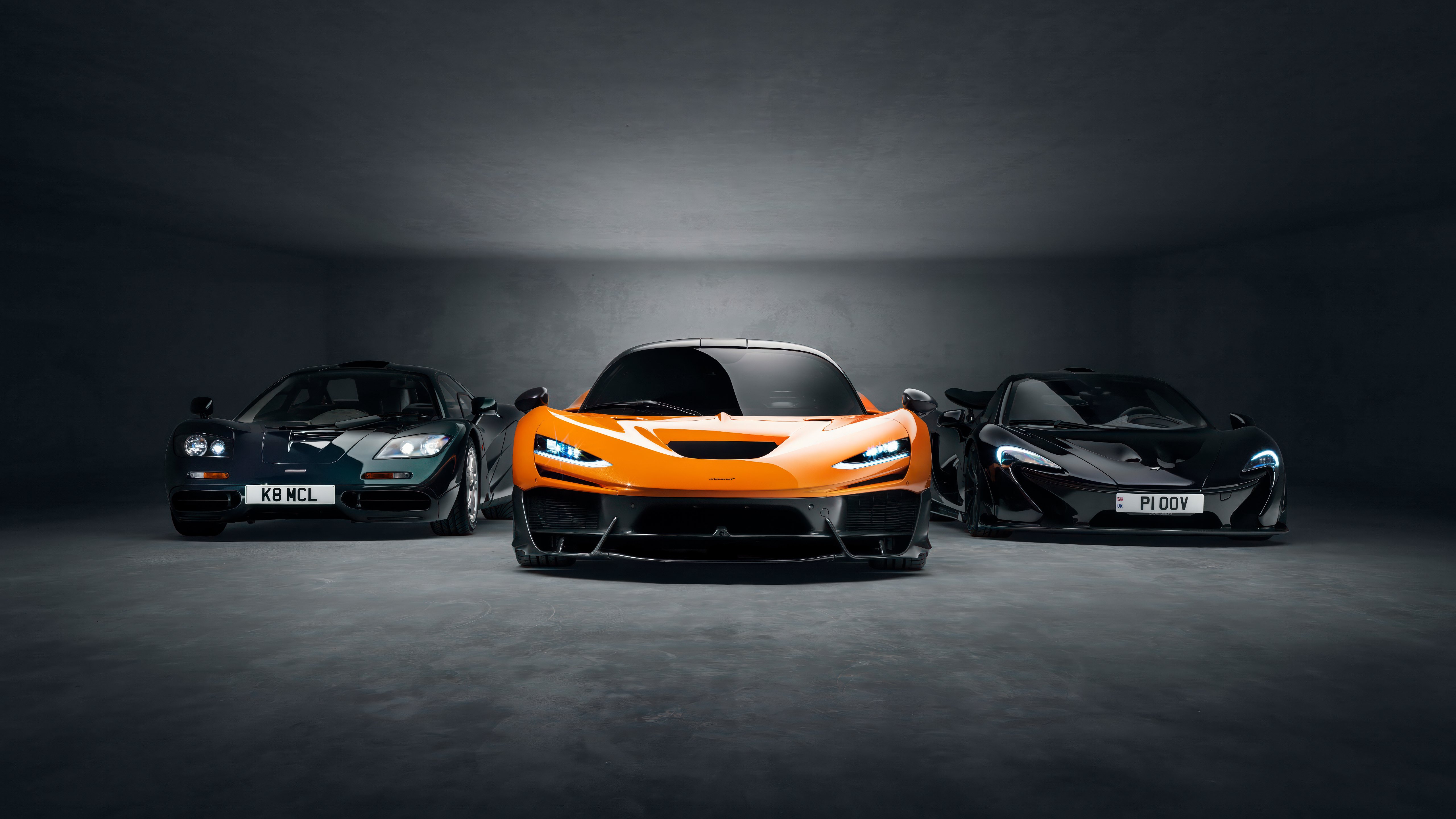 McLaren Trio: Legends of Speed 4K 5K Wallpaper