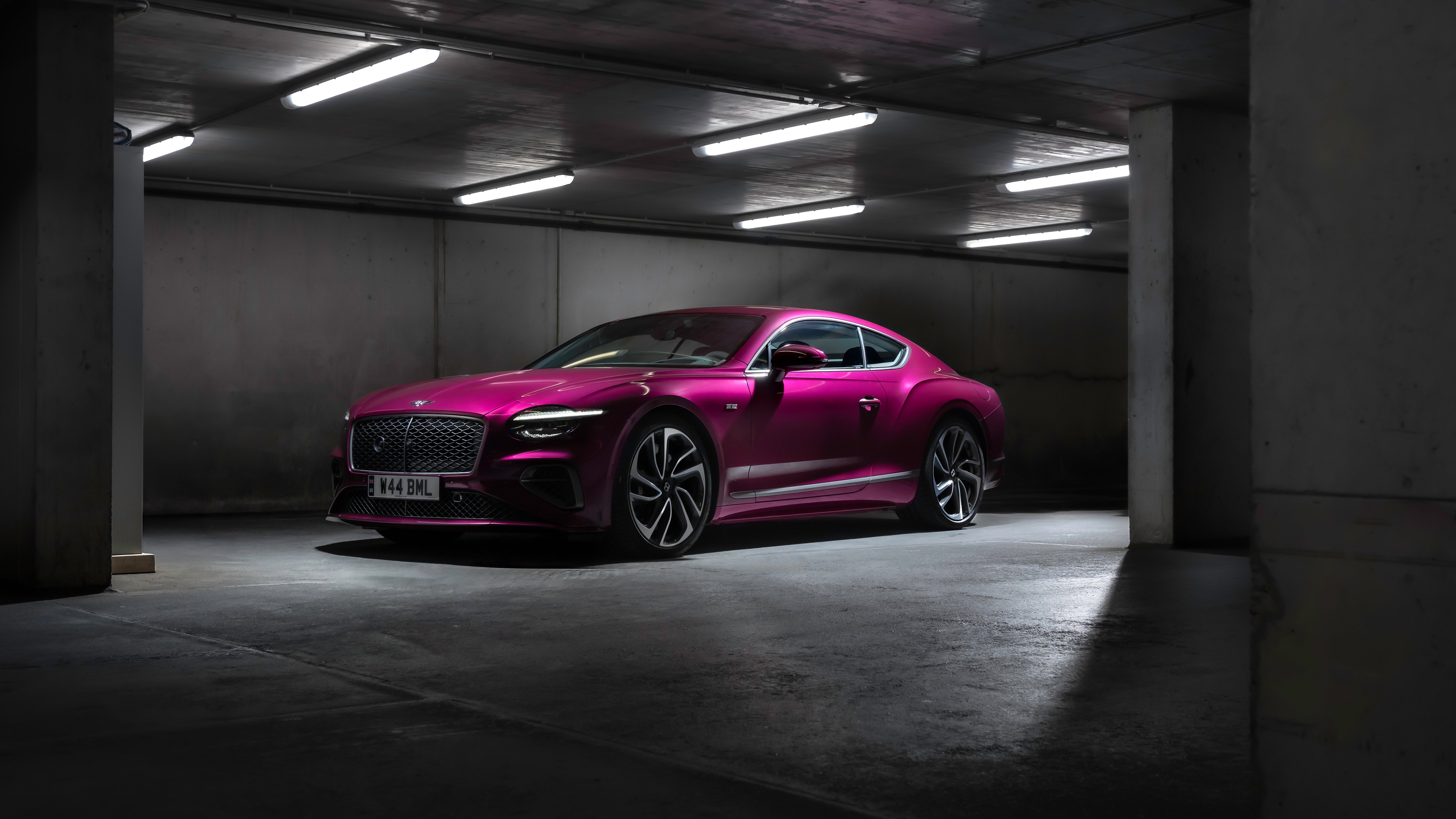 Bentley Continental GT Speed: Pink Power 4K 5K 8K Wallpaper