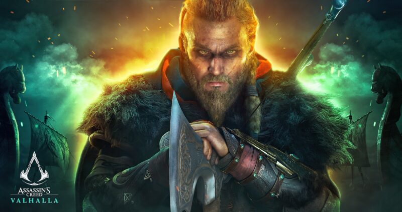 Eivor: Fierce Viking Warrior of Assassin's Creed Wallpaper