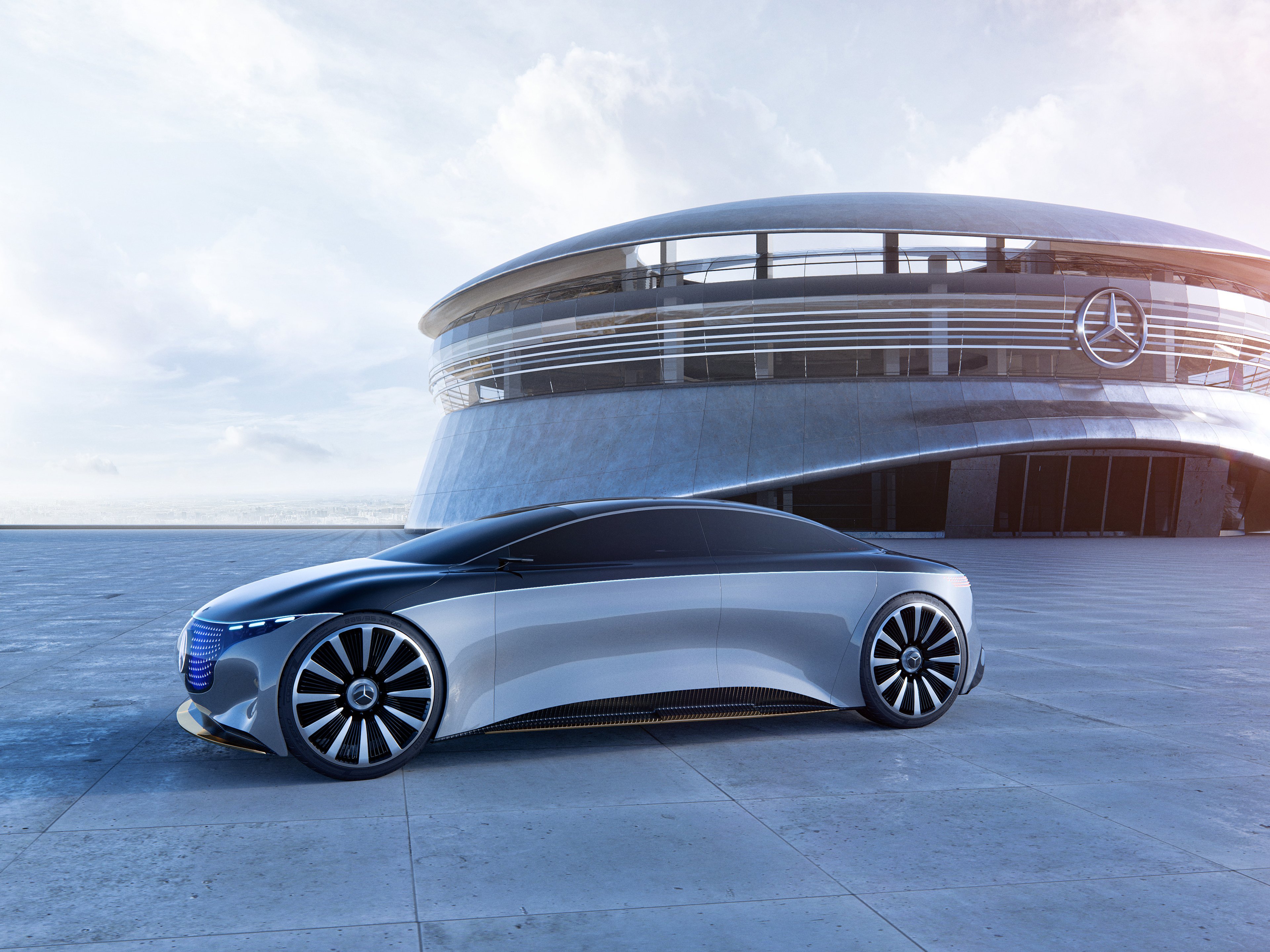 Mercedes Vision EQS: Future of Electric Luxury 4K Wallpaper