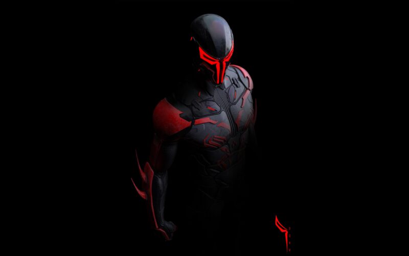 Spider-Man 2099: Dark Silhouette 4K 5K 8K Wallpaper