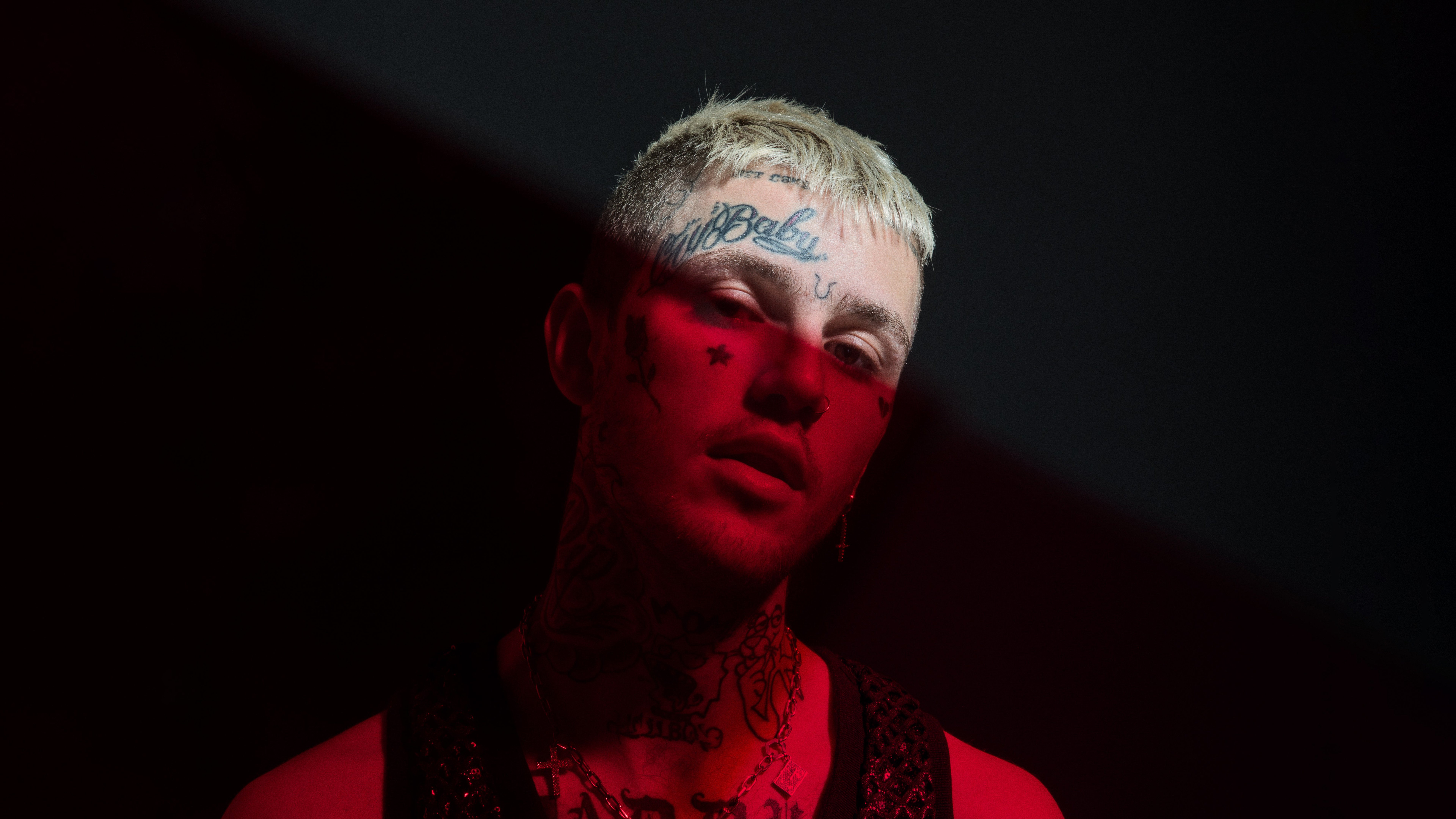 Lil Peep: Shadows & Crimson 4K 5K 8K Wallpaper