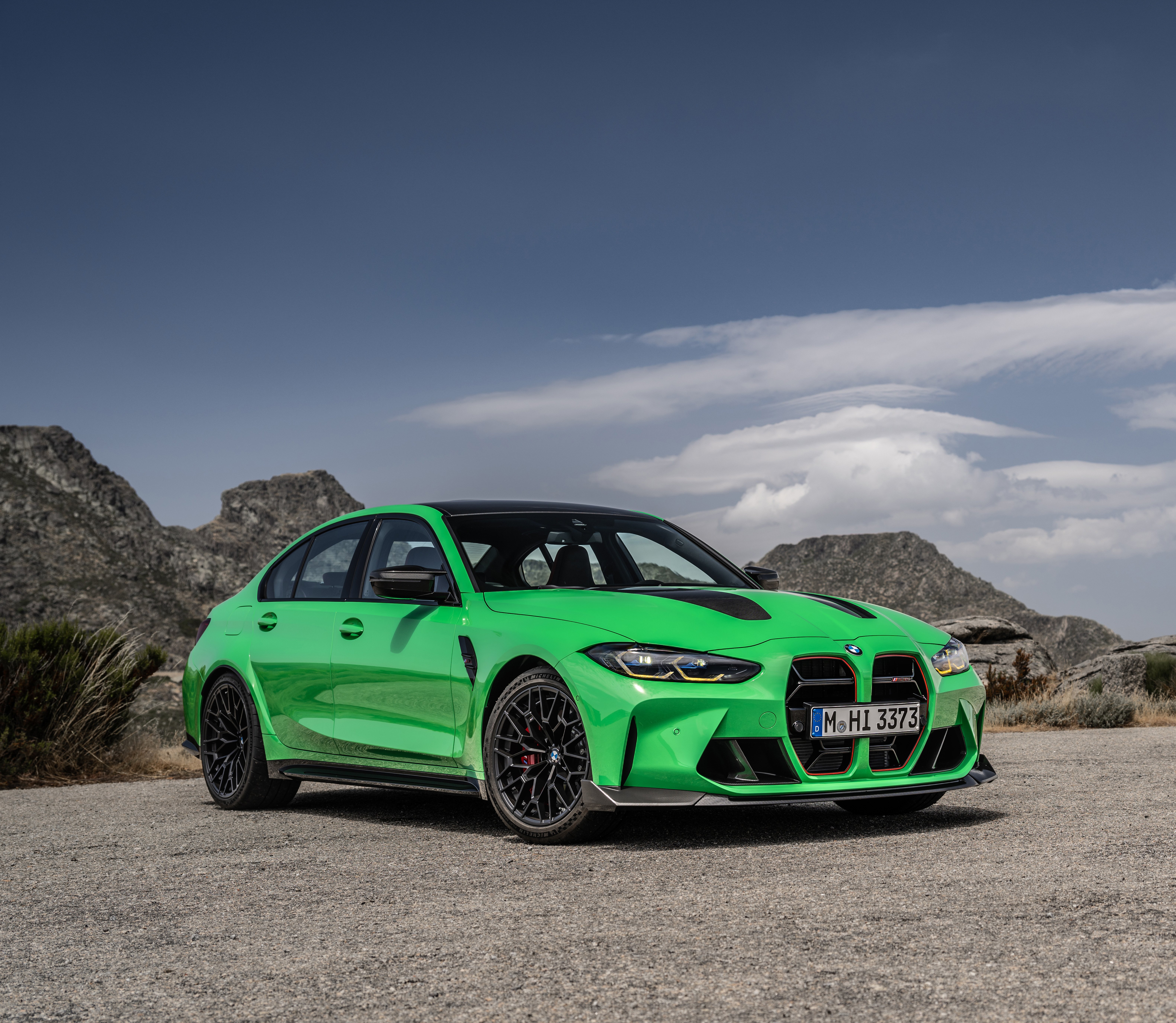 2023 BMW M3 CS: Green Speed Demon 4K 5K Wallpaper