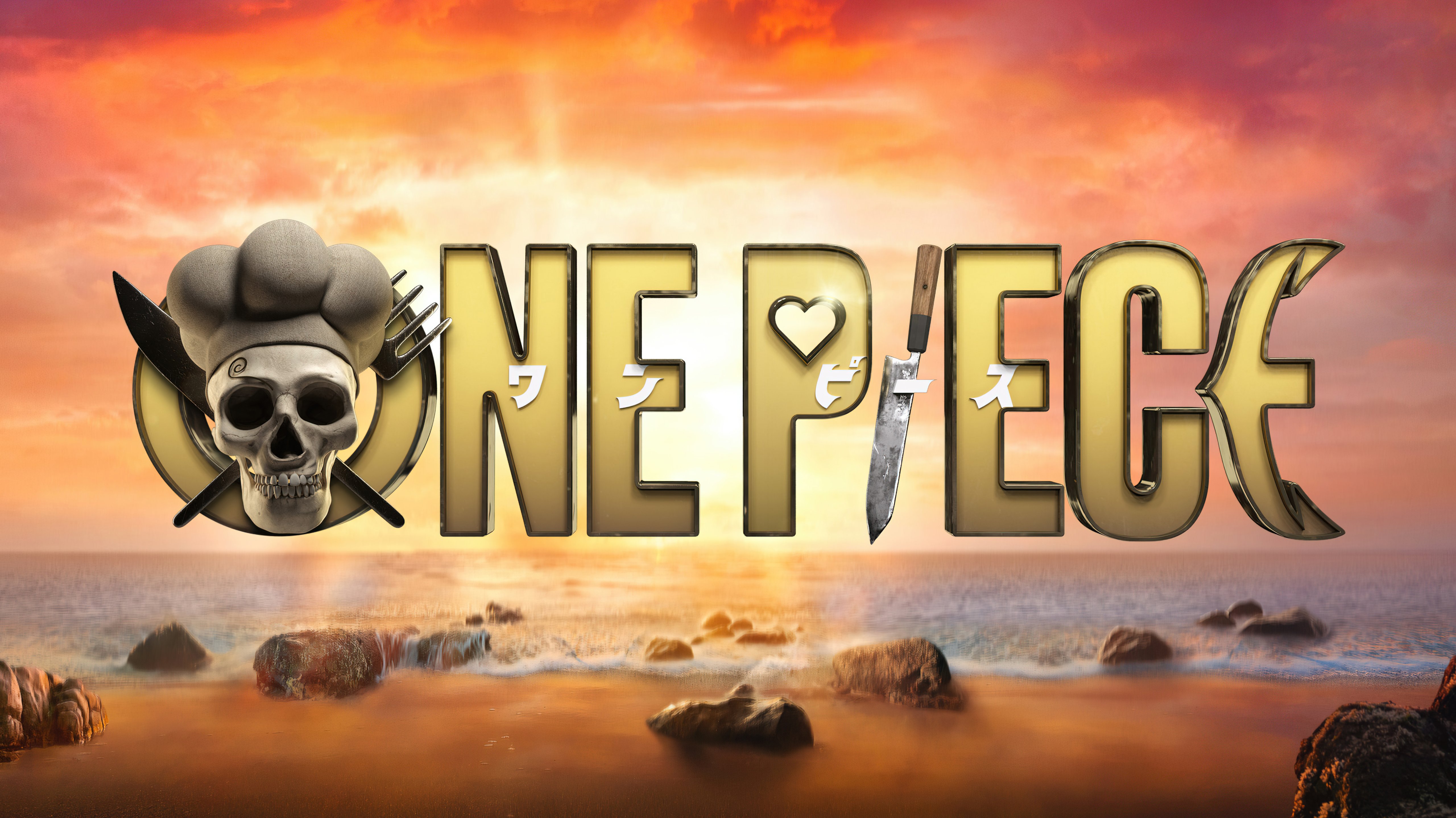 One Piece: Epic Pirate Adventure Logo 4K 5K Wallpaper