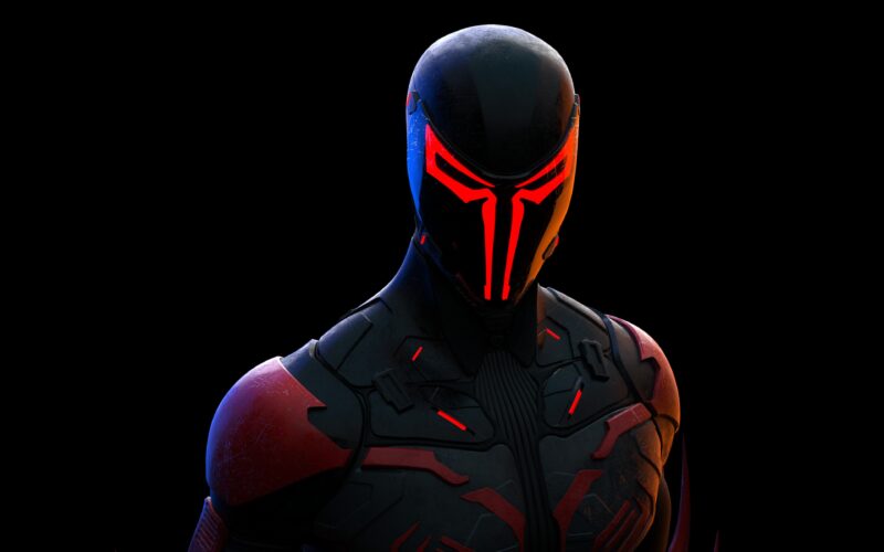 Spider-Man 2099: Neon Cyber Vigilante 4K Wallpaper
