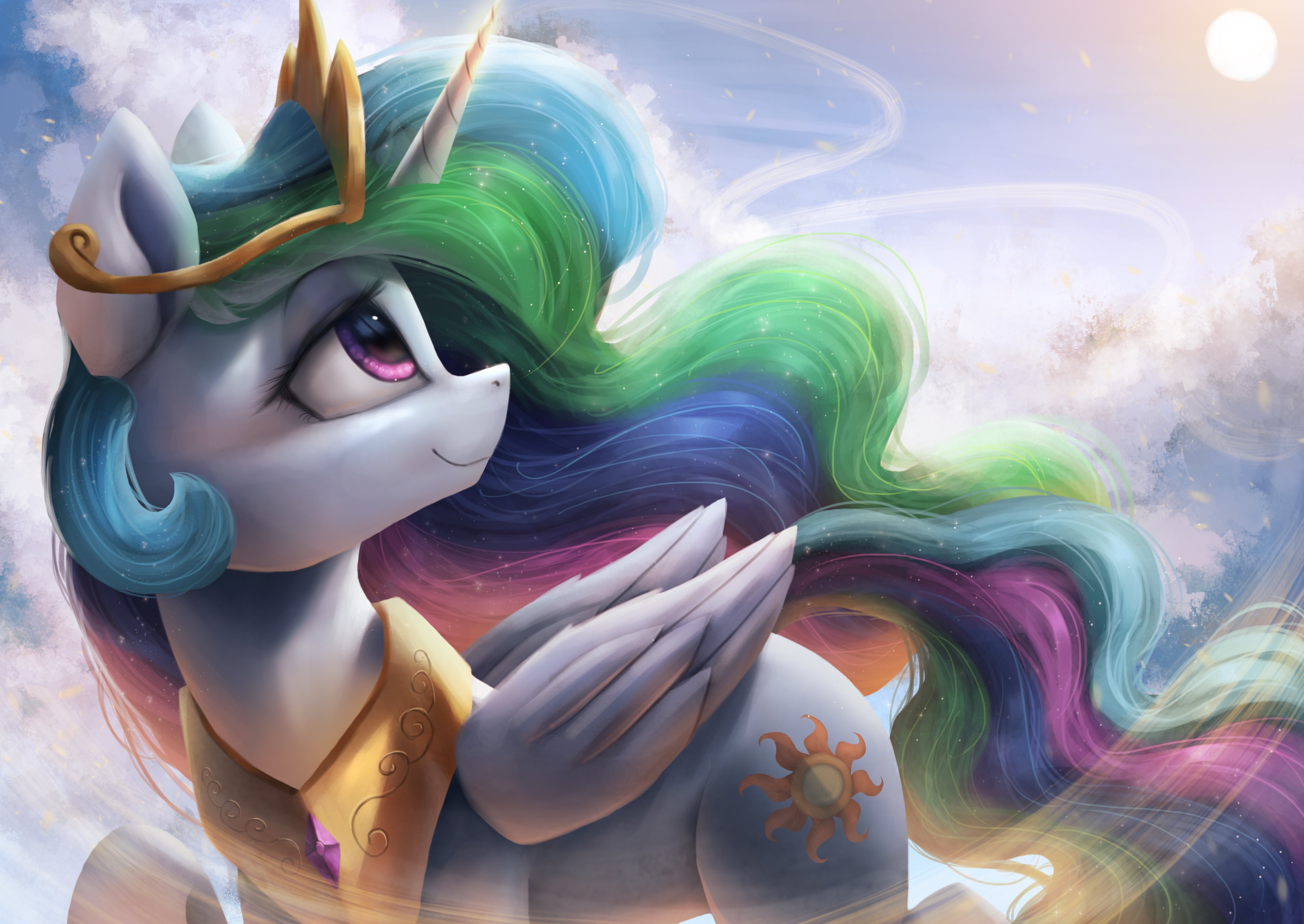 Celestia's Ethereal Majesty Wallpaper