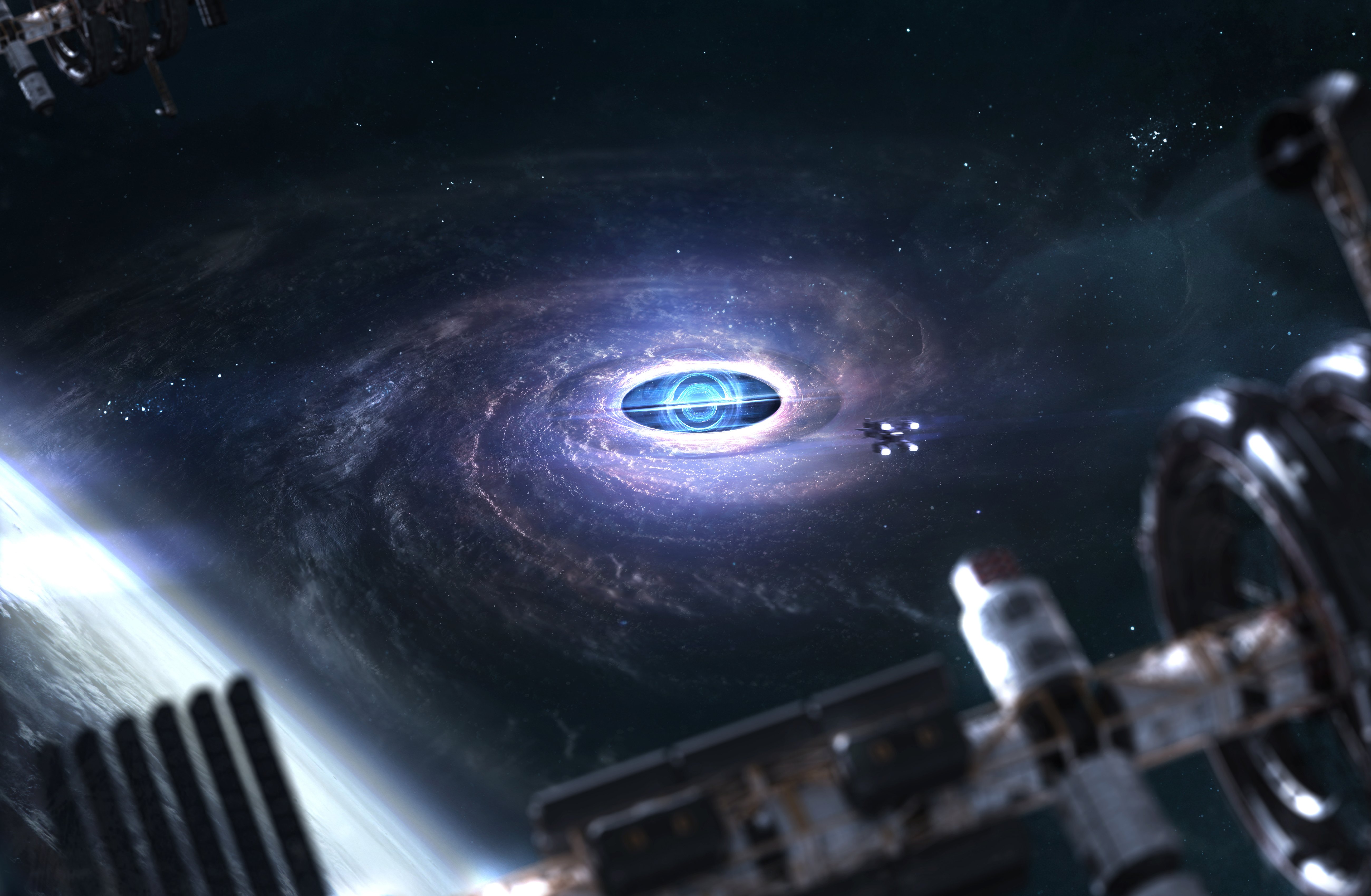 Gargantua: Cosmic Abyss in Infinite Darkness 4K 5K Wallpaper