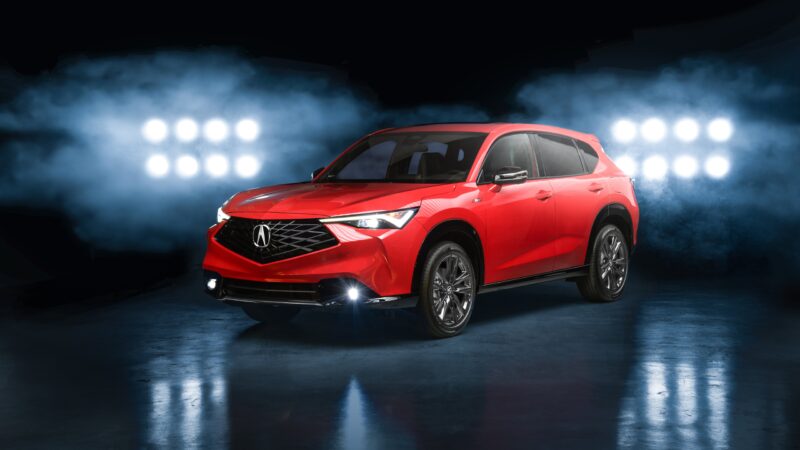 2025 Acura ADX: Sleek Red AWD SUV 4K 5K 8K Wallpaper