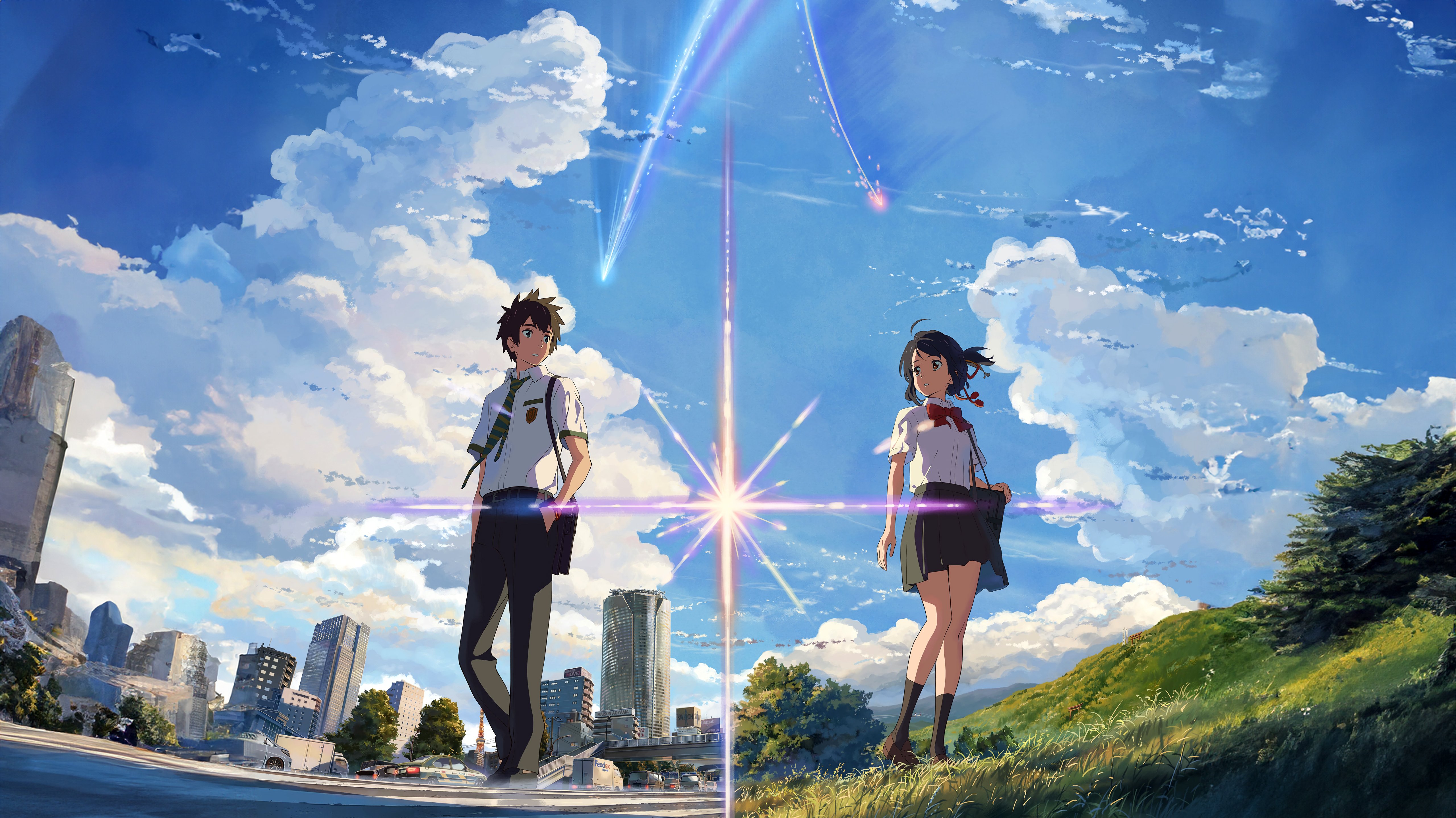 Distant Love: Kimi no Na wa Moment 4K 5K Wallpaper