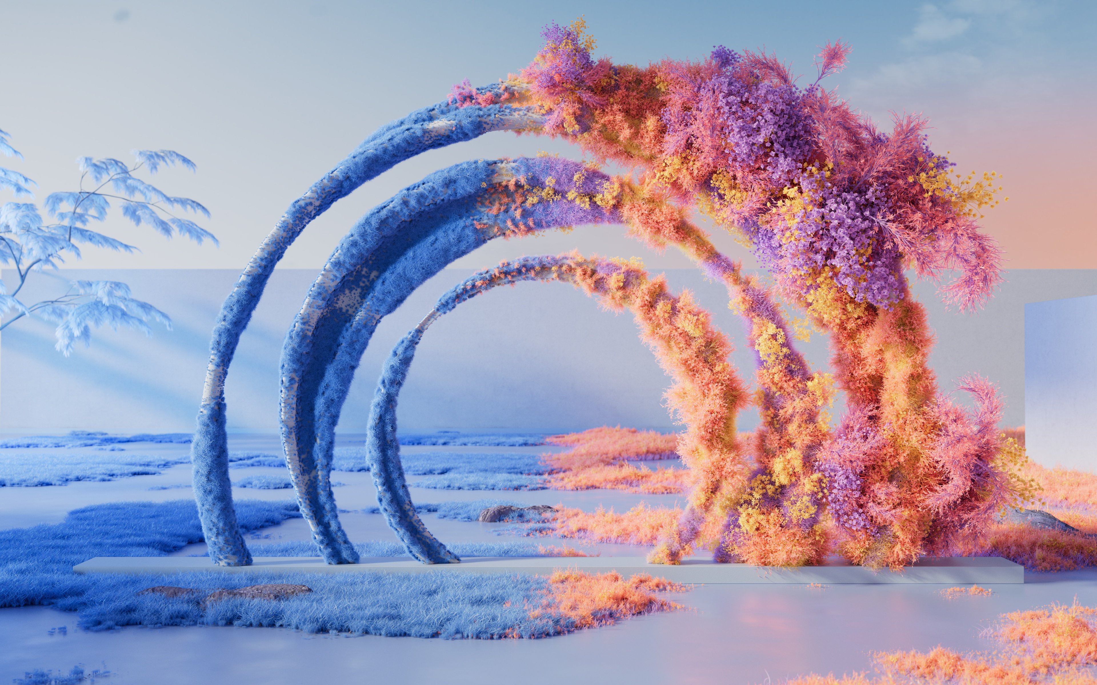 Surreal Rainbow Dreamscape 4K Wallpaper