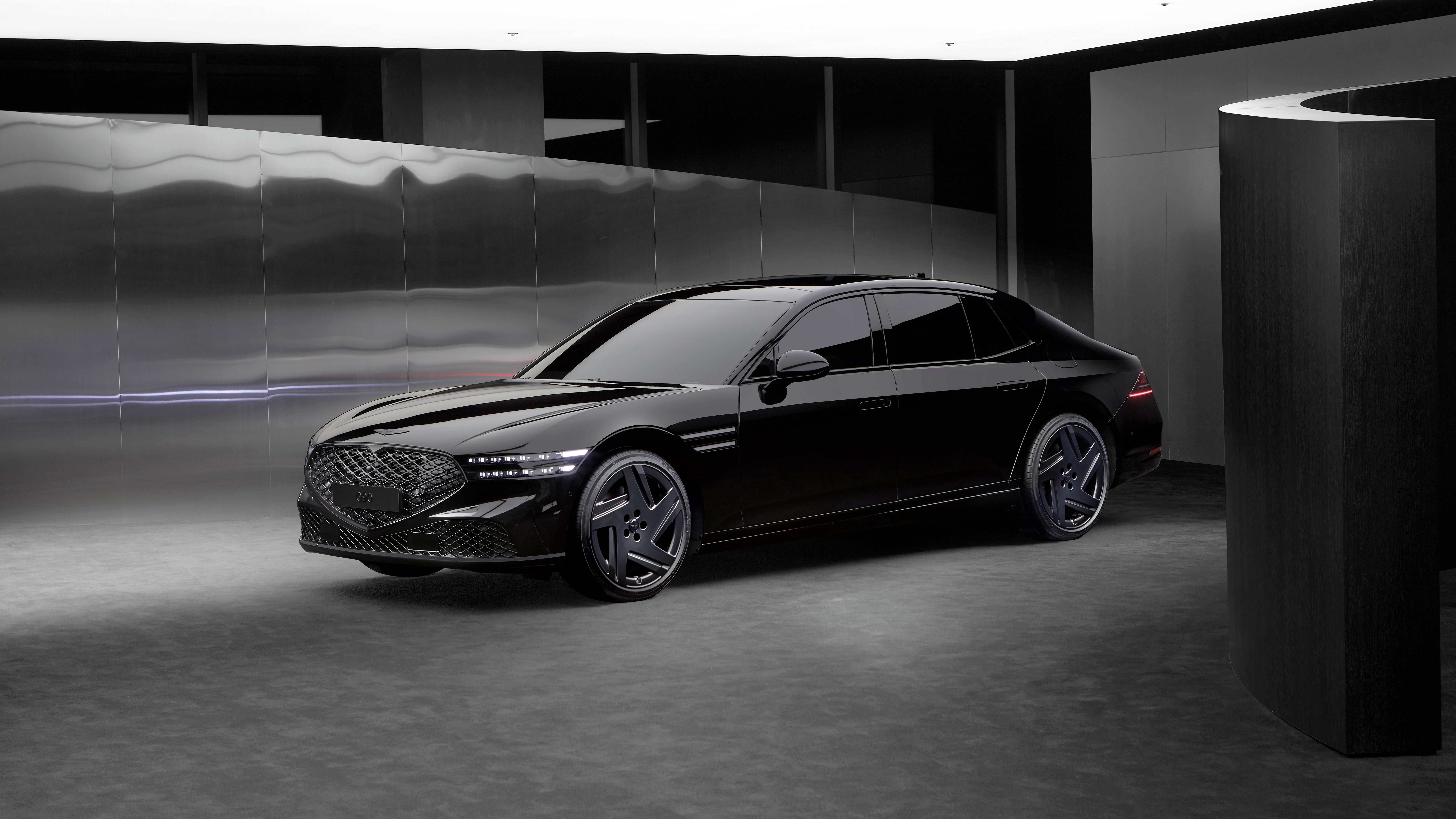 2024 Genesis G90: Noir Luxury Unleashed 4K 5K 8K Wallpaper