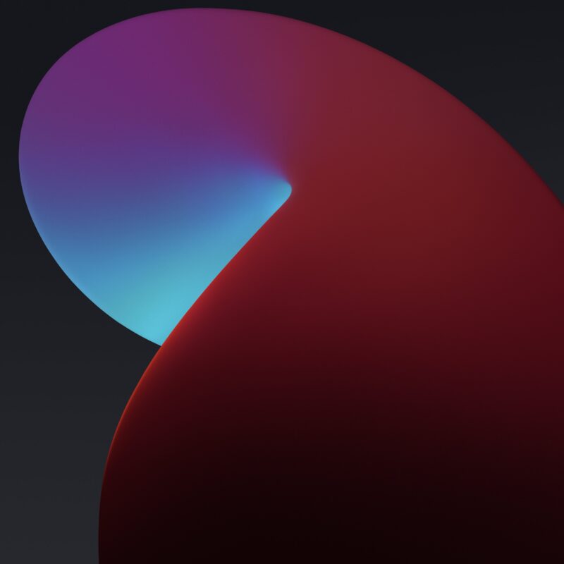 iPadOS Dark Curve Wallpaper