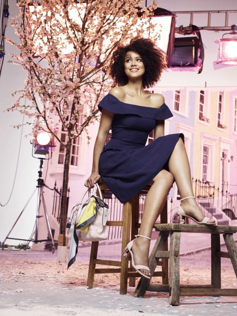 Nathalie Emmanuel: Chic Studio Elegance 4K 5K Wallpaper