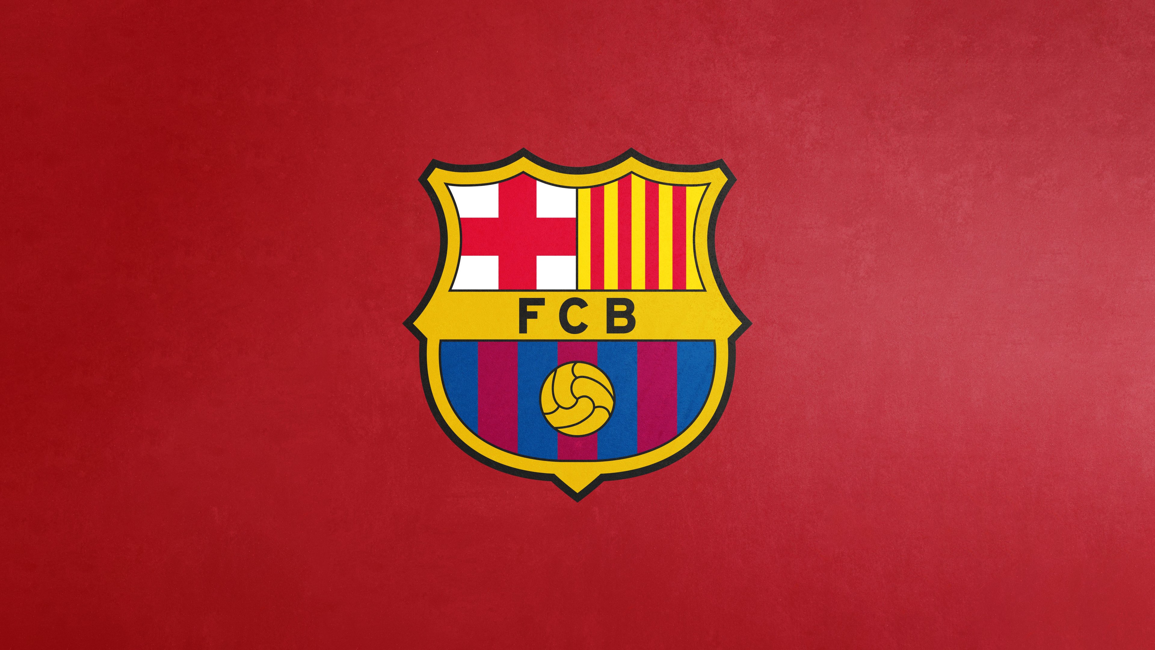FC Barcelona: Iconic Crest of Passion 4K Wallpaper