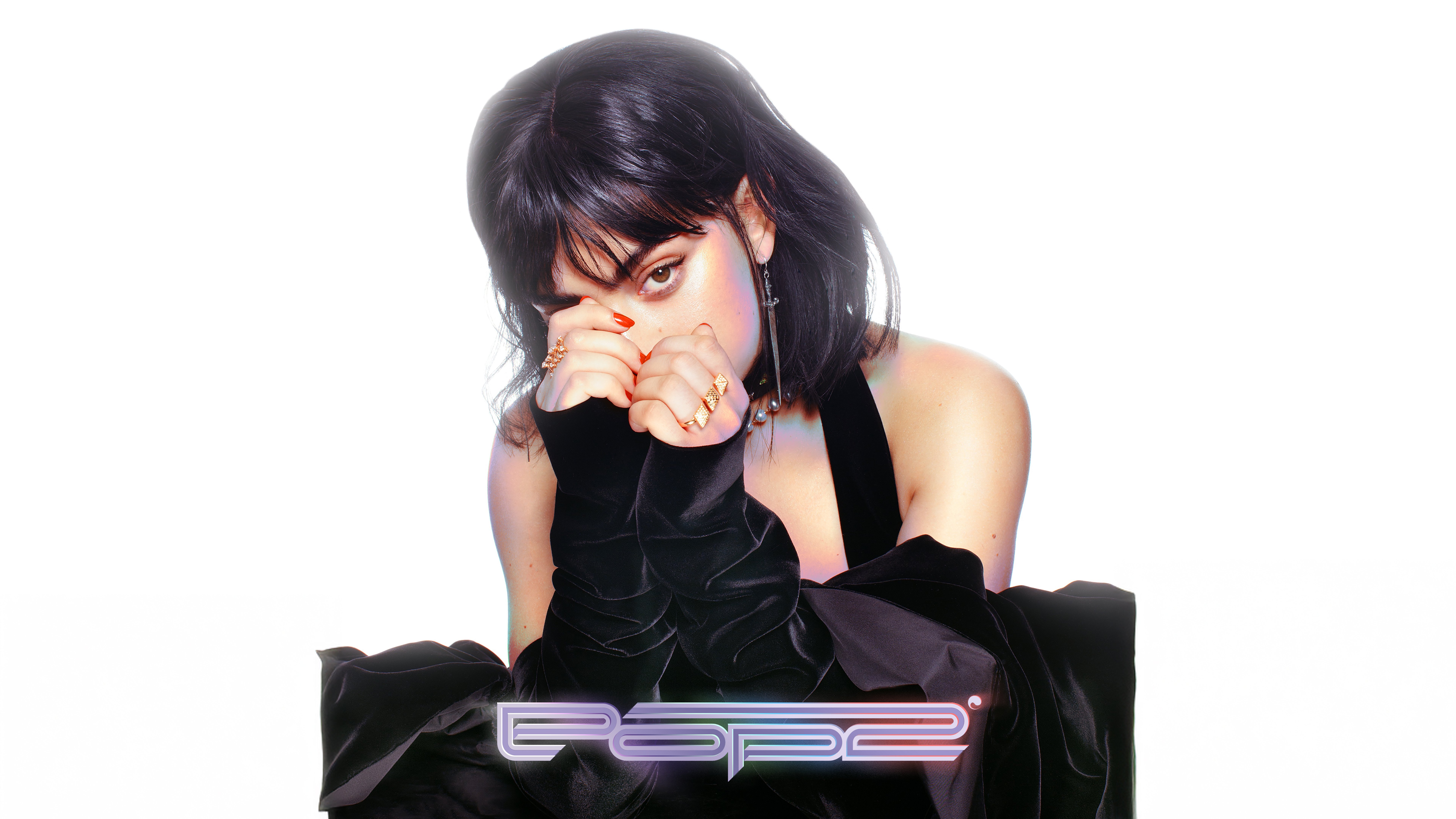 Charli XCX: Pop Rebel in Black 4K 5K 8K Wallpaper