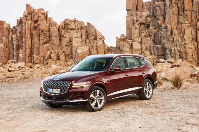 Genesis GV80: Luxury SUV in Desert Landscape 4K 5K Wallpaper