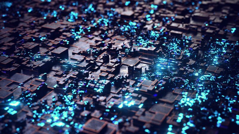 Cyber Greebles: Digital Metropolis 4K Wallpaper